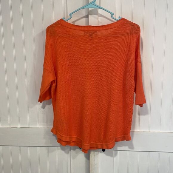 Banana Republic orange super cute knit sweater with 3/4 sleeves size S - Picture 5 of 8